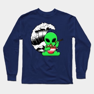 Ramen Alien Cute Long Sleeve T-Shirt